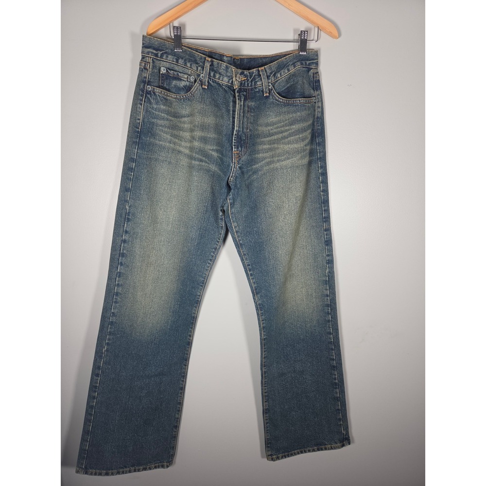 Lucky Brand Dungarees American Classic Jeans Mens 33x35 Blue Y2K Straight Leg